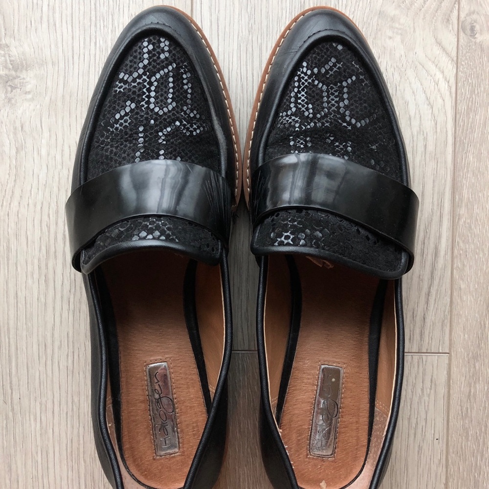 Halogen Emily Leather Sequin Loafers